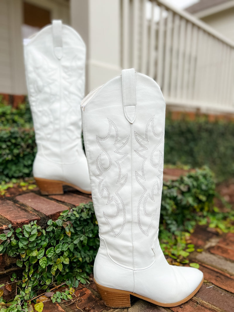 White Cowgirl Boot