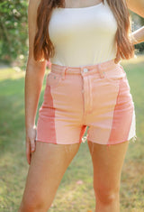 Pink Block Shorts