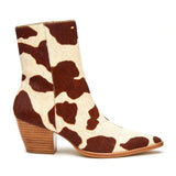 CATY BOOT- BROWN COW SPOT